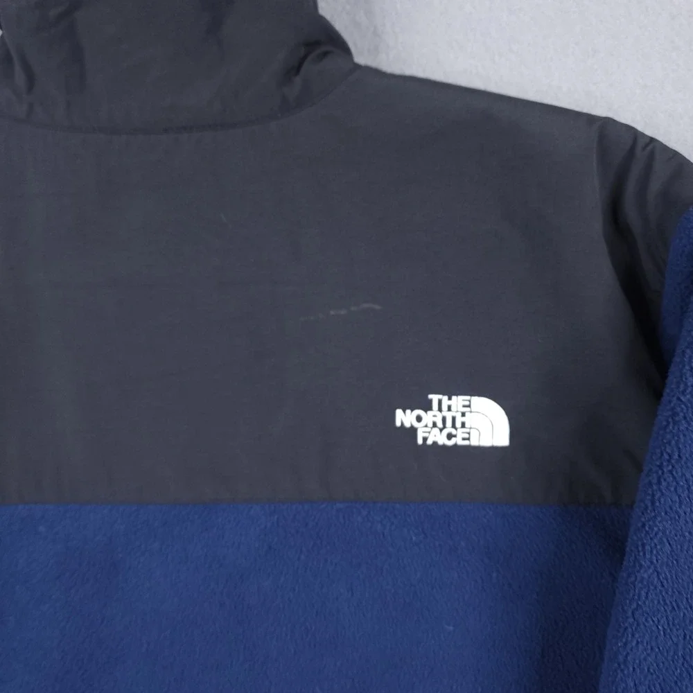 The North Face Denali Polartec Fleece Jacket Mens Medium Blue Black Zip Coat